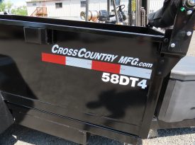 Cross Country Mfg. 5′ x 8′ Low Profile Dump Trailer Model 58DT4 w/Tarp, Barn Door