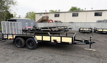 New 2026 Cross Country 16′ Tandem Axle Landscape Trailer – Black full