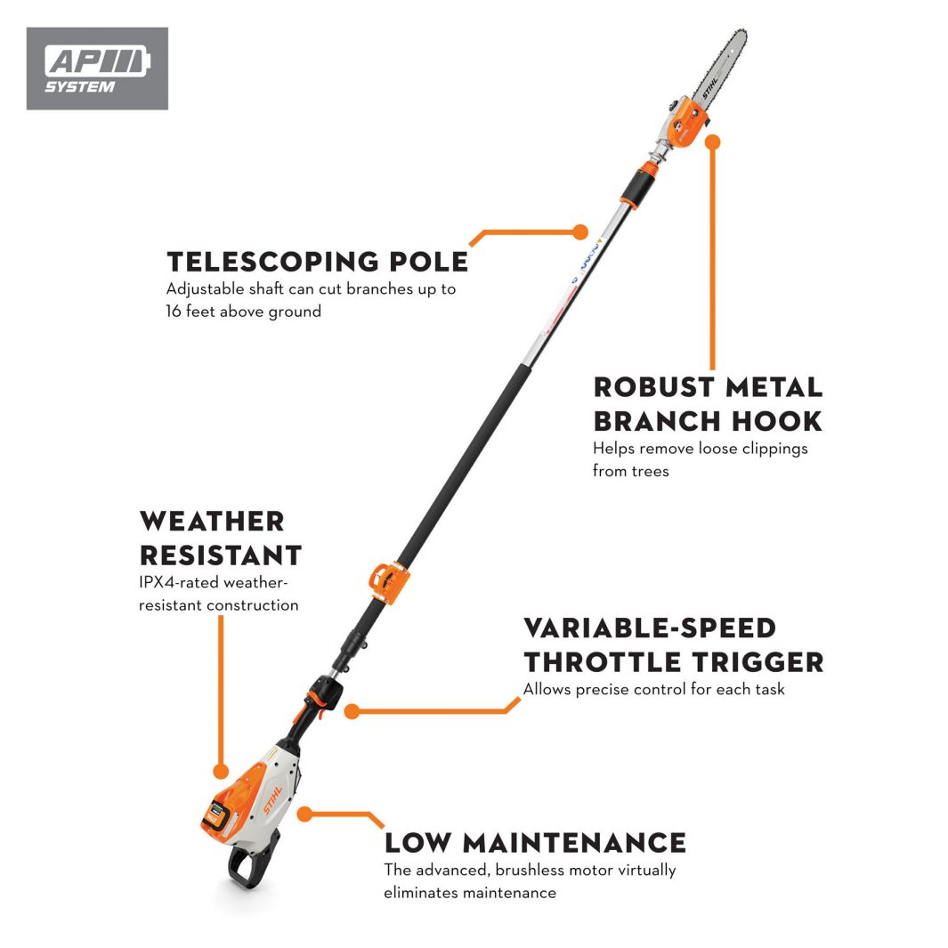 HTA 135 Battery Powered Pole Pruner - Image 2